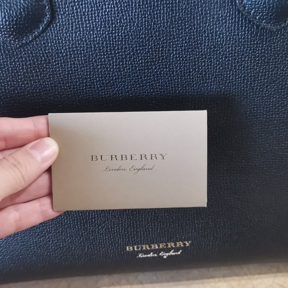 Black Burberry Banner Bag/Purse Medium - Picture 7 of 10